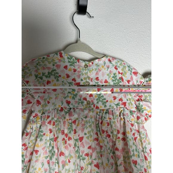 Rachel Zoe Girl Floral Heart Ruffle Babydoll Dress Size 3T - Picture 4 of 5